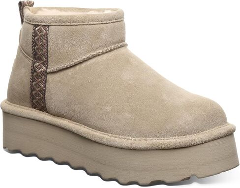 BEARPAW Women's Retro October Boot | Women's Ankle Boot | Slip On Boot | Comfortable Winter Boot | Multiple Colors & Sizes in Kuwait