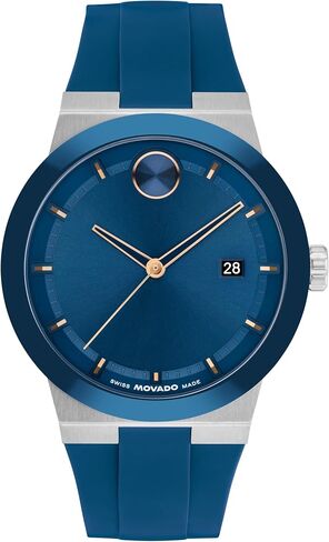 Movado Bold Fusion Men’s Quartz Watch – 42.3 mm Case, Silicone Strap, Contemporary Fashion Watch, Gift for Him in Kuwait
