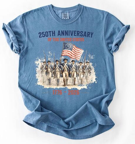 USA 250th Anniversary Shirt - Revolutionary War Soldiers – 4th of July Shirt - 1776–2026 USA Semiquincentennial Tee in Saudi Arabia