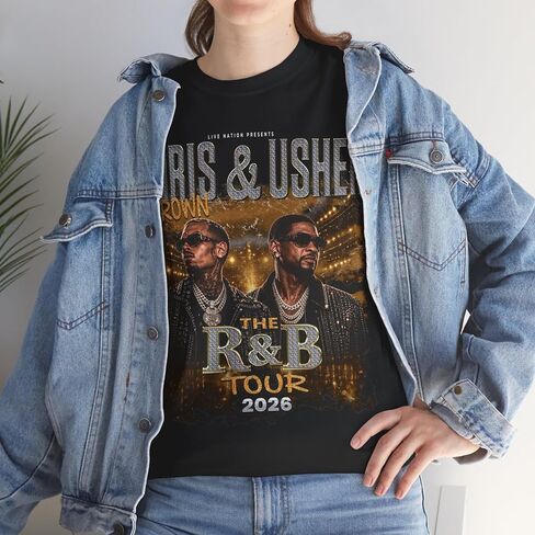 Vintage Raymond & Brown R&B Concert Tee, Unisex Graphic Shirt, Classic Tour Style in Saudi Arabia