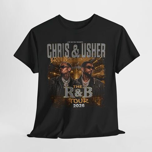 Vintage Raymond & Brown R&B Concert Tee, Unisex Graphic Shirt, Classic Tour Style in Saudi Arabia