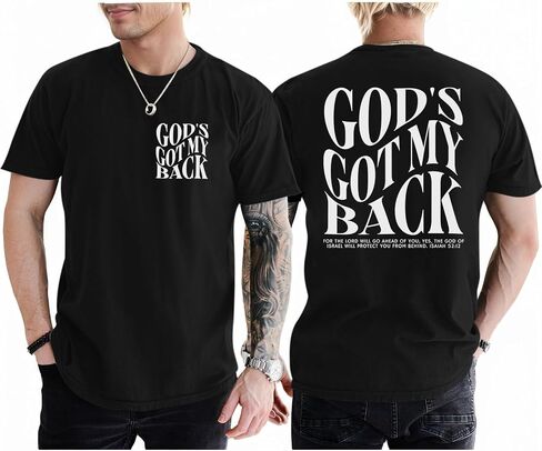 Christian Shirts for Men Cross Religious T Shirt Vintage Jesus Faith Graphic Tee for Men in Kuwait