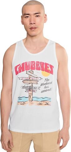 Chubbies The Fork in The Road (Non Pocket Graphic Tank) in Saudi Arabia