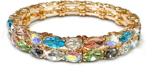 Jacqueline Kent Mermaid Rhinestone Stretch Bracelet - JKB446 in Saudi Arabia