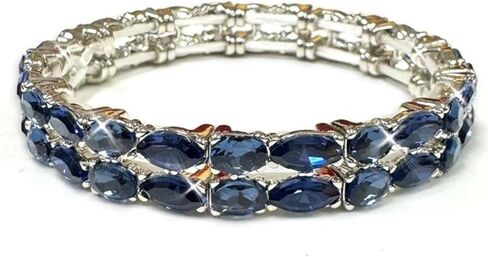 Jacqueline Kent Mermaid Rhinestone Stretch Bracelet - JKB446 in Saudi Arabia