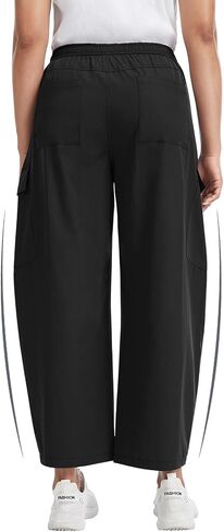 Women's Hiking Cargo Pants Barrel Leg Lightweight Quick Dry UPF 50 Water Resistant Camping Travel Pant with 6 Pockets in Saudi Arabia