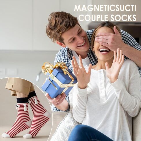 4 Pairs Holding Hands Socks - Funny Socks with Personality, Cute and Colorful Animated Socks for Women Men, Gifts for Friends and Family in Saudi Arabia