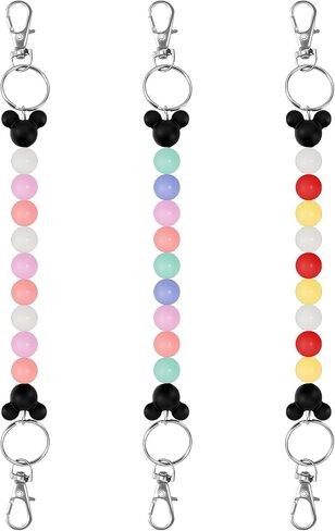6 Pieces Mouse Ear Holders for Backpack Adjustable Headband Keychain Strap Hands Free Organizer for Theme Parks in Saudi Arabia