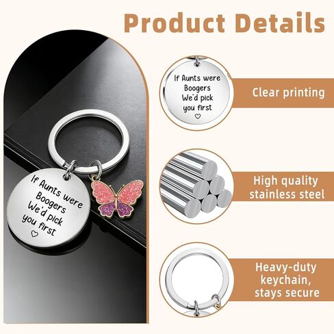 Aunt Gift for Women for Mothers Day, Funny Keychain Gifts for Aunt from Niece Nephew Best Aunt Ever Gifts Birthday Valentines Day Christmas Gift for Auntie Aunty Tia Gifts Present Idea in Saudi Arabia