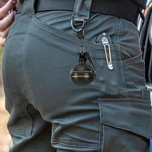 2 Pack Frag Grenade Keychains for Men, Fake Grenade Key Rings, Cool Keychains for Men, Zinc Alloy Military Model Novelty Tactical Accessories and Gifts for Enthusiasts, Green and Black 6 cm / 2.36 in in Saudi Arabia