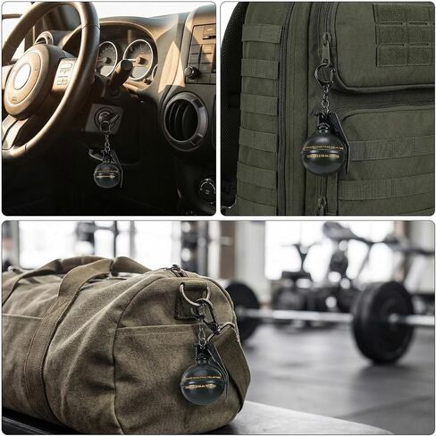 2 Pack Frag Grenade Keychains for Men, Fake Grenade Key Rings, Cool Keychains for Men, Zinc Alloy Military Model Novelty Tactical Accessories and Gifts for Enthusiasts, Green and Black 6 cm / 2.36 in in Saudi Arabia