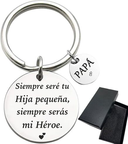 Tecreo Dad Gift Key Chain, Siempre seré tu hija pequeña, siempre serás mi héroe in Spanish, Best Dad Father's Day, Birthday Gift from Daughter, Son, Un regalo para Papá in Saudi Arabia