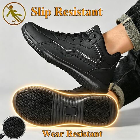 Non Slip Work Boots for Men Women Slip Resistant Shoes Oil Resistant Food Service Chef Kitchen Restaurant Working Boots in Saudi Arabia
