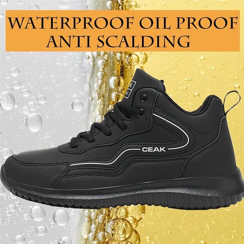 Non Slip Work Boots for Men Women Slip Resistant Shoes Oil Resistant Food Service Chef Kitchen Restaurant Working Boots in Saudi Arabia