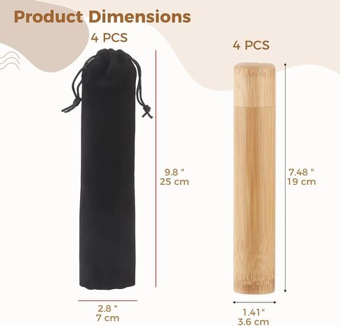 4 PCS Wooden Scattering Urn Set for Human and Pet Ashes, Small Cremation Ashes Tubes with 4 Drawstring Velvet Pouches, Portable Memorial Urns Scattering at Sea Forest in Saudi Arabia