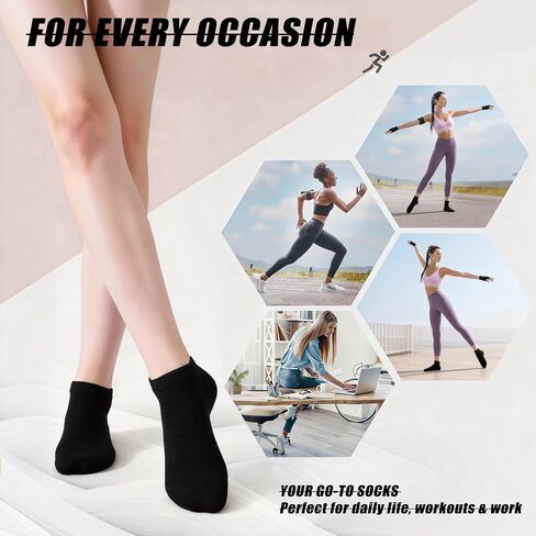 20 Pairs Low Cut Ankle Socks for Women No Show Casual Breathable Athletic Socks Bulk for Sport in Saudi Arabia