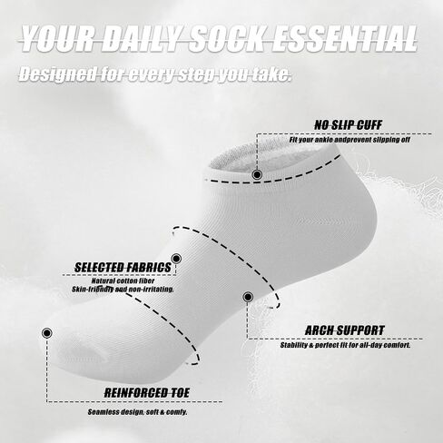 20 Pairs Low Cut Ankle Socks for Women No Show Casual Breathable Athletic Socks Bulk for Sport in Saudi Arabia