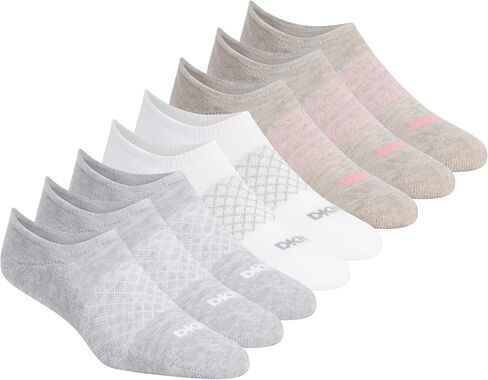 DKNY Women's 8-pack No-show Liners, Arch Support & Cushioned Footbed in Saudi Arabia