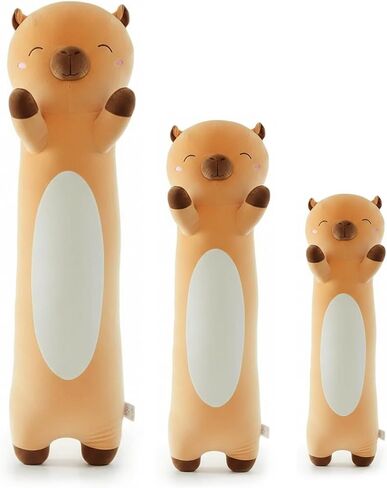 Kekeso Long Capybara Plush Body Pillow - Ultra Soft Capybara Stuffed Animal Toy, Cute Kawaii Gifts for Kids, Teens, Adults for Birthday Christmas (Brown, 60cm/23.62inch) in Saudi Arabia