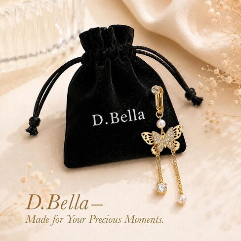 D.Bella ثقب البطن وهمية الذهب كليب على حلقات زر البطن للنساء غير ثقب استرخى السرة مجوهرات ارتداء اليومي in Kuwait