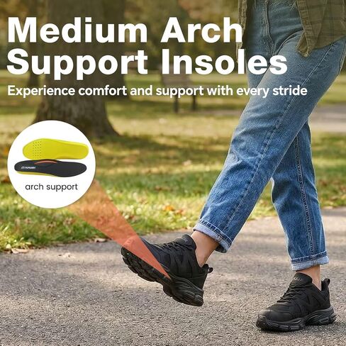 Furuian Steel Toe Shoes for Men Women Lightweight Safety Work Shoes Breathable Steel Toe Sneakers for Women Men Comfortable Breathable Safety Sneakers Unisex All Black Women10.5/Men9 in Kuwait