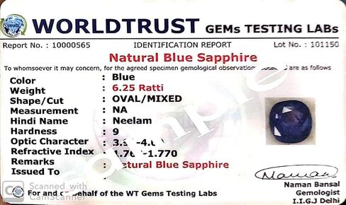 LMDPRAJAPATIS 5.56 Carat 925 Sterling Silver Blue Sapphire Women Engagement Ring Adjustable For Women's in Kuwait