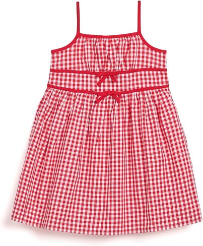 Gingham Bow Dress, RED, 2T in Kuwait
