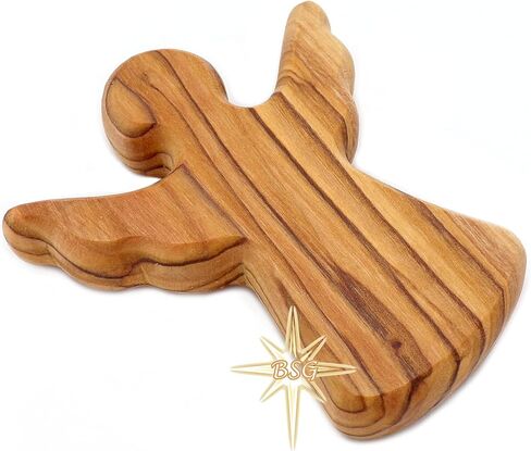 Dacaret Factory Olive Wood Guardian Angel, fits in The Hand and Pocket | Reduces Stress and Anxiety | Palm Angel | Angels Figurines | Thumb Stone | Comfort | Worry Stone (1) in Saudi Arabia