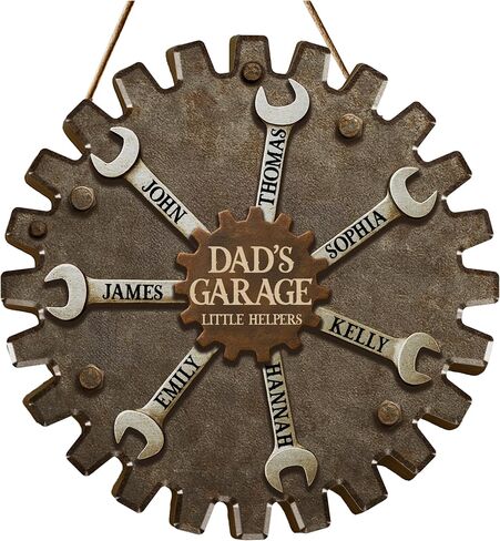 Personalized Beer Bottle Wall Mounted Opener Sign for Dad - Custom Name Plywood Bar Decor Gift for Men - Rustic Man Cave Kitchen Tool with Screws for Father's Day, Birthday, Christmas in Saudi Arabia