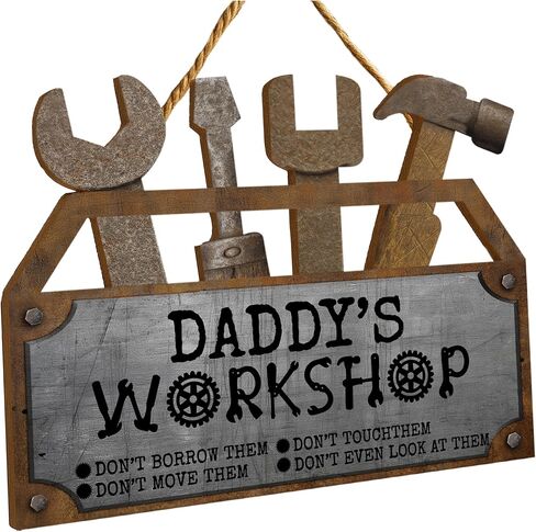 Personalized Beer Bottle Wall Mounted Opener Sign for Dad - Custom Name Plywood Bar Decor Gift for Men - Rustic Man Cave Kitchen Tool with Screws for Father's Day, Birthday, Christmas in Kuwait