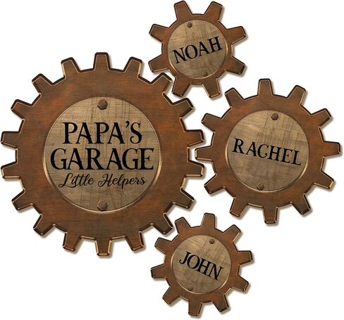 Personalized Beer Bottle Wall Mounted Opener Sign for Dad - Custom Name Plywood Bar Decor Gift for Men - Rustic Man Cave Kitchen Tool with Screws for Father's Day, Birthday, Christmas in Kuwait