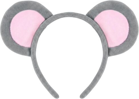 SIOTMERA Grey Mouse Ears Headband for Adult Women,Mouse Costume Accessories for Halloween in Saudi Arabia