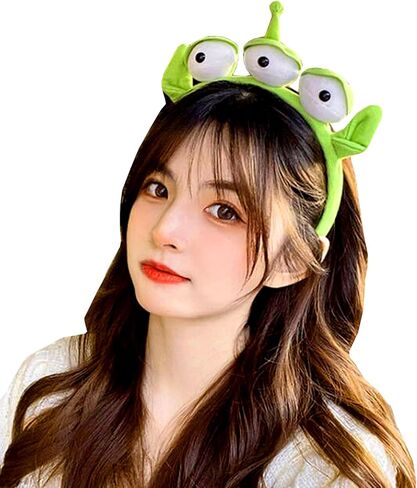 Sheliky Alien Headband Halloween Alien Costume Headbands Women Men Green Ears Hairband Cosplay Party Dress Up Accessories in Saudi Arabia