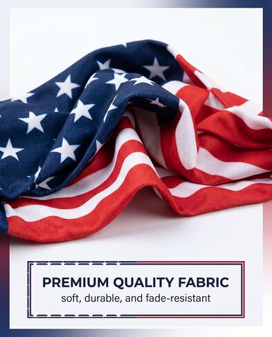 1 Pcs Red White and Blue American Flag Headband 4th of July Bandana Headband for Men and Women independence day decorations in Kuwait