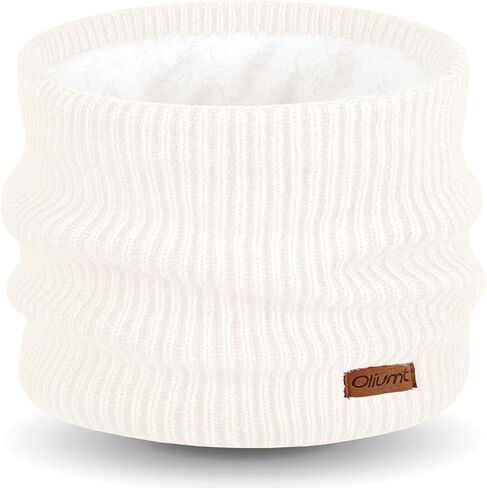 Kids Neck Warmer Winter Neck Gaiters Knitted Infinity Scarf for Boys Girls Fleece Lined Ski Mask for Cold Weather in Kuwait