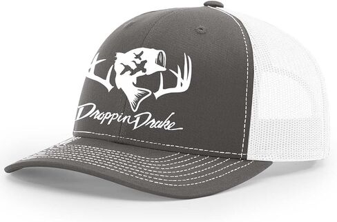 Droppin Drake Hunting Hat Deer Hunting Fishing Duck Hunting Mesh Back Embroidered Trucker Hat in Kuwait