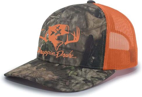 Droppin Drake Hunting Hat Deer Hunting Fishing Duck Hunting Mesh Back Embroidered Trucker Hat in Kuwait