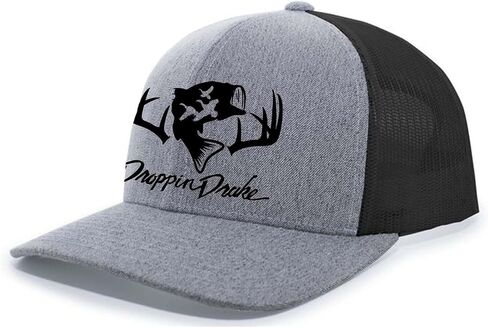 Droppin Drake Hunting Hat Deer Hunting Fishing Duck Hunting Mesh Back Embroidered Trucker Hat in Kuwait