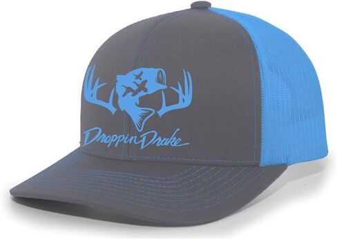 Droppin Drake Hunting Hat Deer Hunting Fishing Duck Hunting Mesh Back Embroidered Trucker Hat in Kuwait
