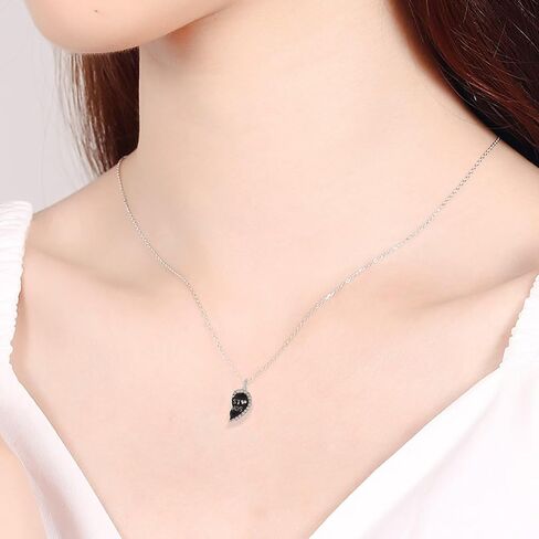 Best Friends Forever Necklace and Bracelet,Engraved puzzle friendship pendant necklace and bracelet set of 4, Silver Tone Alloy Rhinestone Necklace in Saudi Arabia