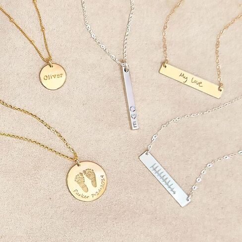 Danique "Fearless" Necklace • Boho Arrow Necklace for Layering • Sterling Silver or Gold Filled • Minimalist Bar Jewelry for Women • Custom Engraved Necklace for Her • Personalized Gift for Girlfriend in Kuwait