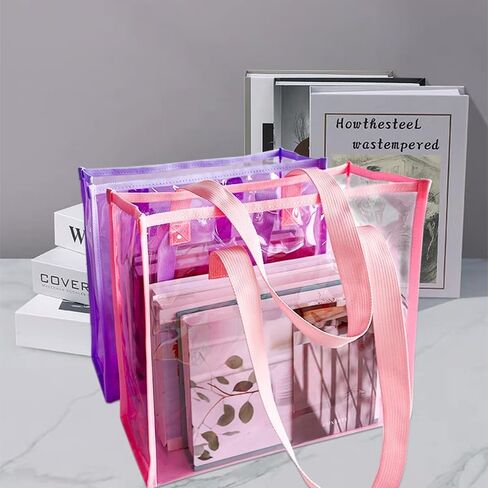 Holographic and solid Pattern Tote Bag with Handles11.8x4.33x10.24inches colorfaul beach bag for work stadium travel in Saudi Arabia