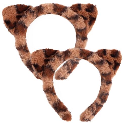 WHAVEL 2 Pcs Plush Animal Ears Headband, Cute Bear Costume Face Wash Hair Accessories for Adult Women Kids (Pink, Rose) in Saudi Arabia