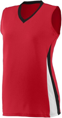 Augusta Sportswear Women's Ladies Tornado Jersey S Red/Black/White in Kuwait
