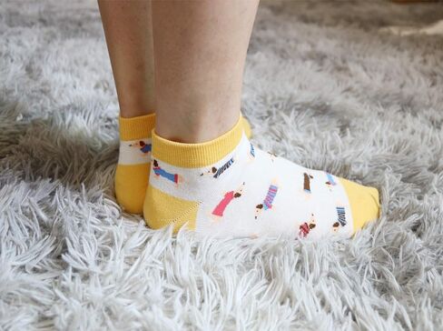 Women's Haute Dachshund Dog Socks Casual Crew Socks Animal Cute Socks Gifts for Women in Saudi Arabia