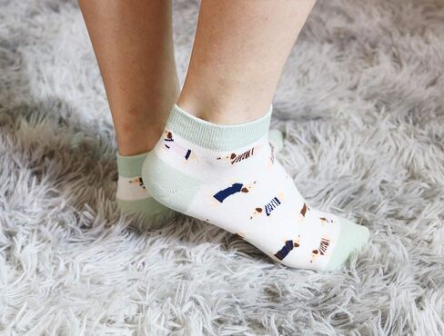 Women's Haute Dachshund Dog Socks Casual Crew Socks Animal Cute Socks Gifts for Women in Saudi Arabia