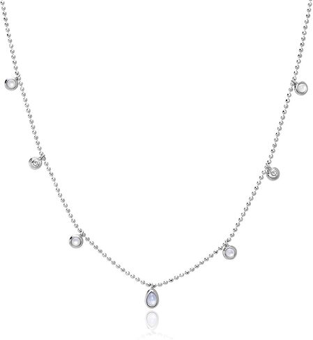 ARSIS 18K Gold Plated Chain Necklace for Women, Cubic Zirconia Station Chain Necklace, Sliding Star Choker Adjustable Dainty Layering Jewelry Gift in Saudi Arabia