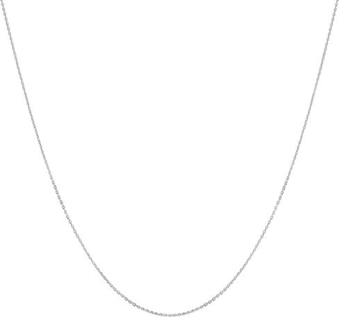 Kooljewelry Platinum 950 Diamond-Cut 1 mm Cable Chain Necklace (18 inch) in Kuwait