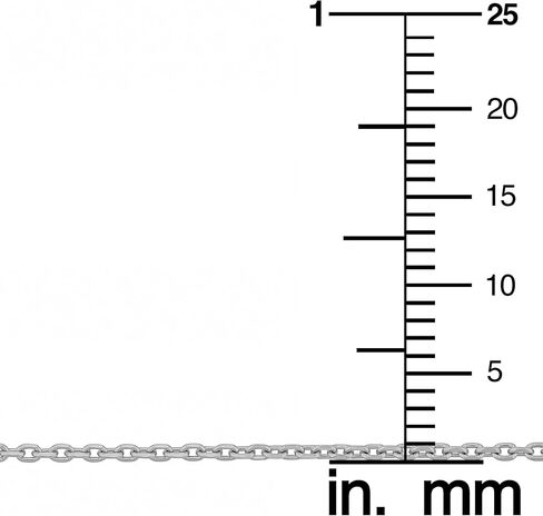 Kooljewelry Platinum 950 Diamond-Cut 1 mm Cable Chain Necklace (18 inch) in Kuwait
