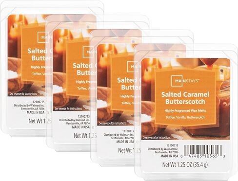 Mainstays Scented Wax Cubes 1.25oz 4-Pack (Salted Caramel Butterscotch) in Saudi Arabia